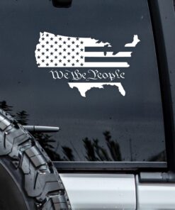 We The People Car Window Decal Sticker