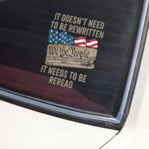 Alternative view of We The People US Flag Car Window Decal Sticker HA75 898234
