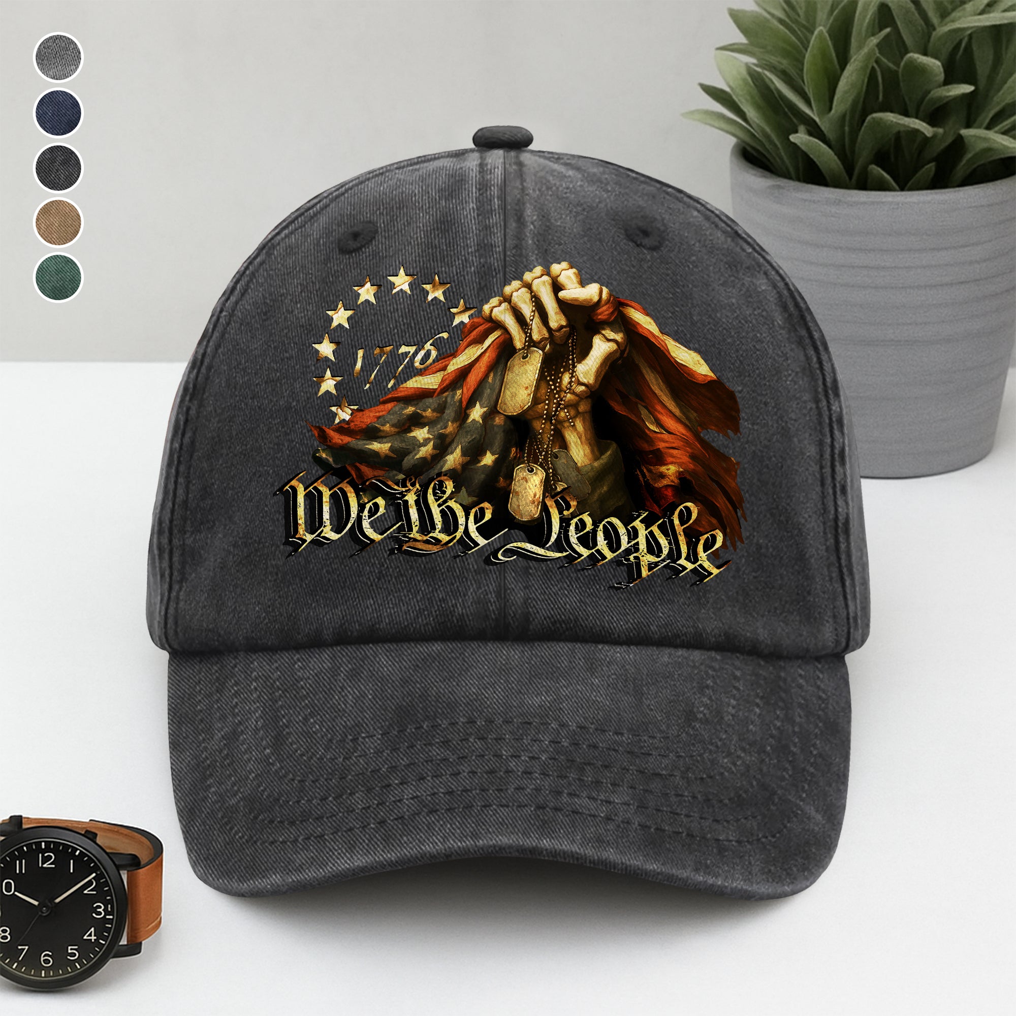 We The People Washed Denim Baseball Cap HO82 N369 894944 - Image 8