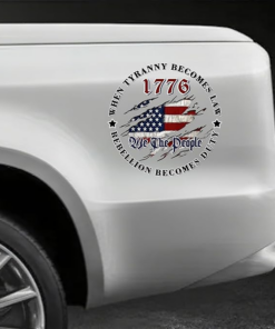 We The People When Tyranny Becomes Law Car Decal Sticker