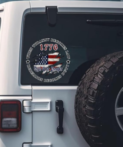 Alternative view of We The People When Tyranny Becomes Law Car Decal Sticker