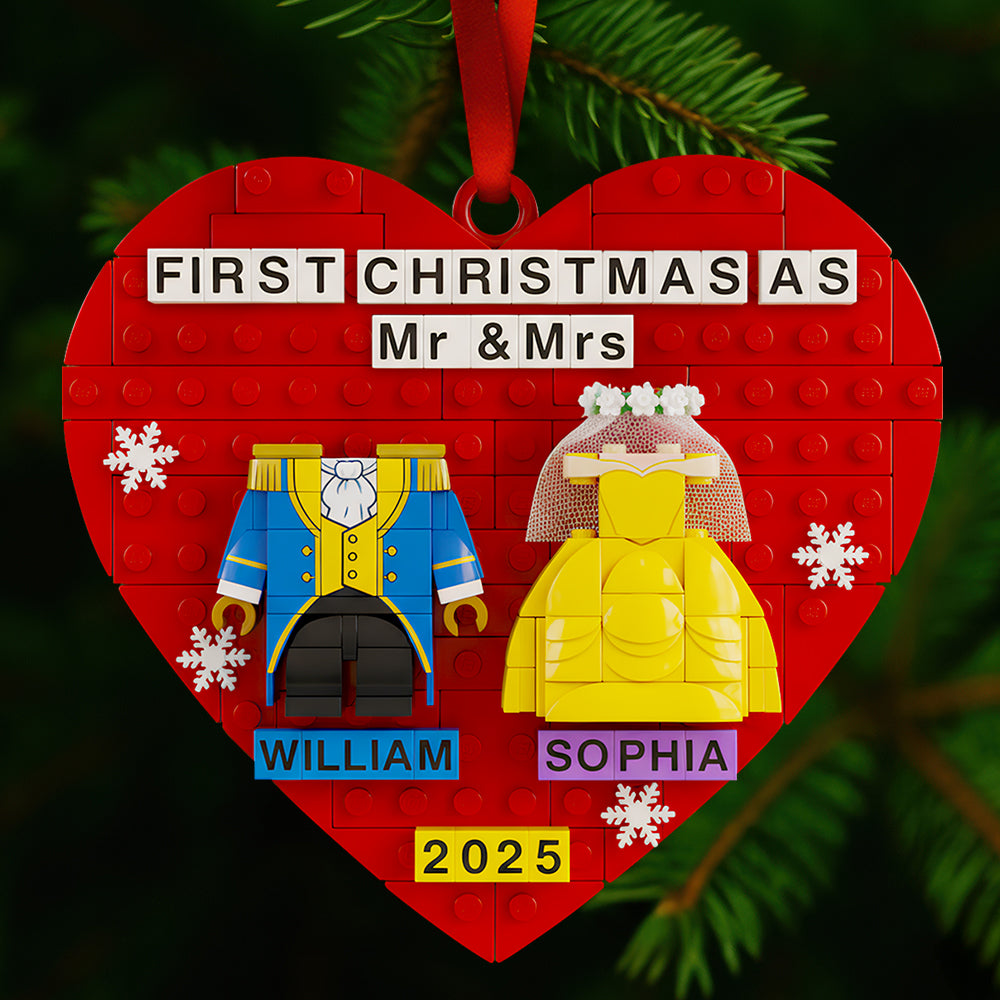 Alternative view of Wedding Couple Christmas Ornament Personalized Gifts For Couple 03TODT290925