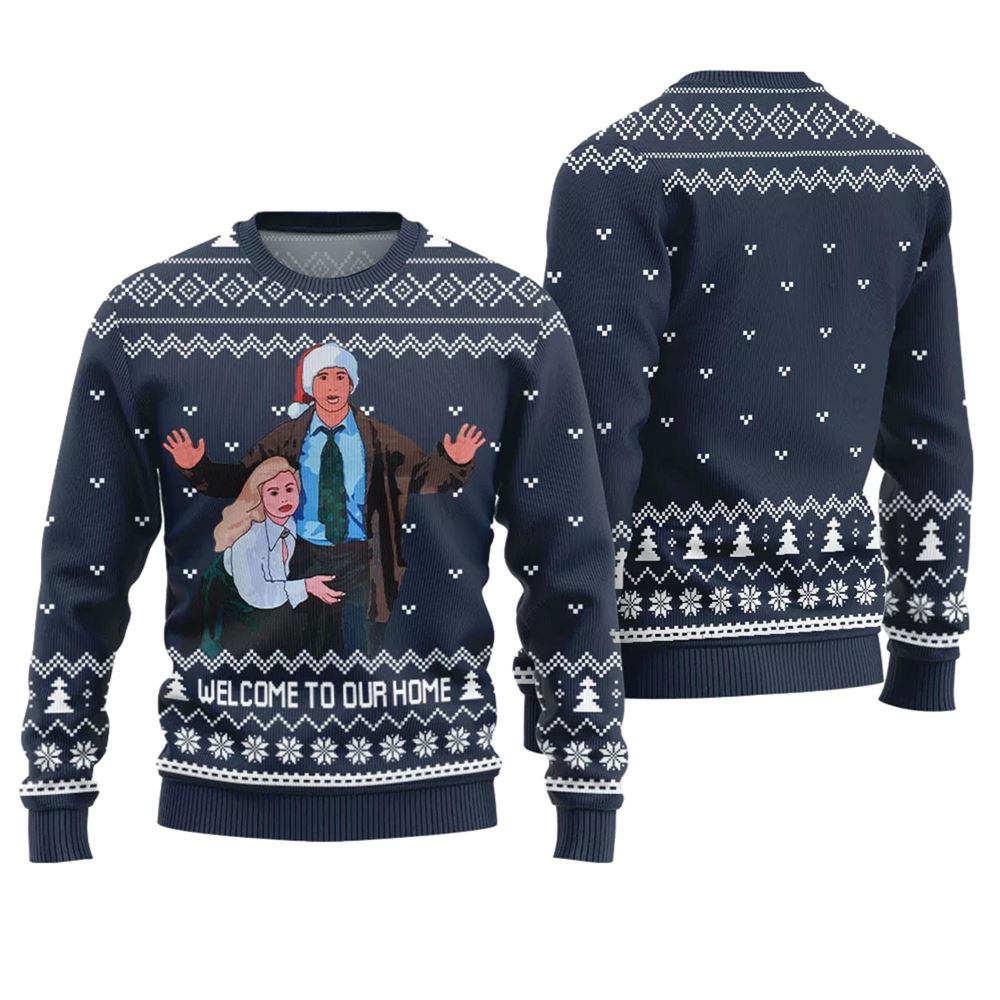 Welcome To Our Home Griswold Family Christmas Sweater - Grishko.com