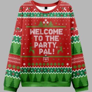 Alternative view of Welcome to the Party Pal Ugly Christmas Sweater - gullprint.com