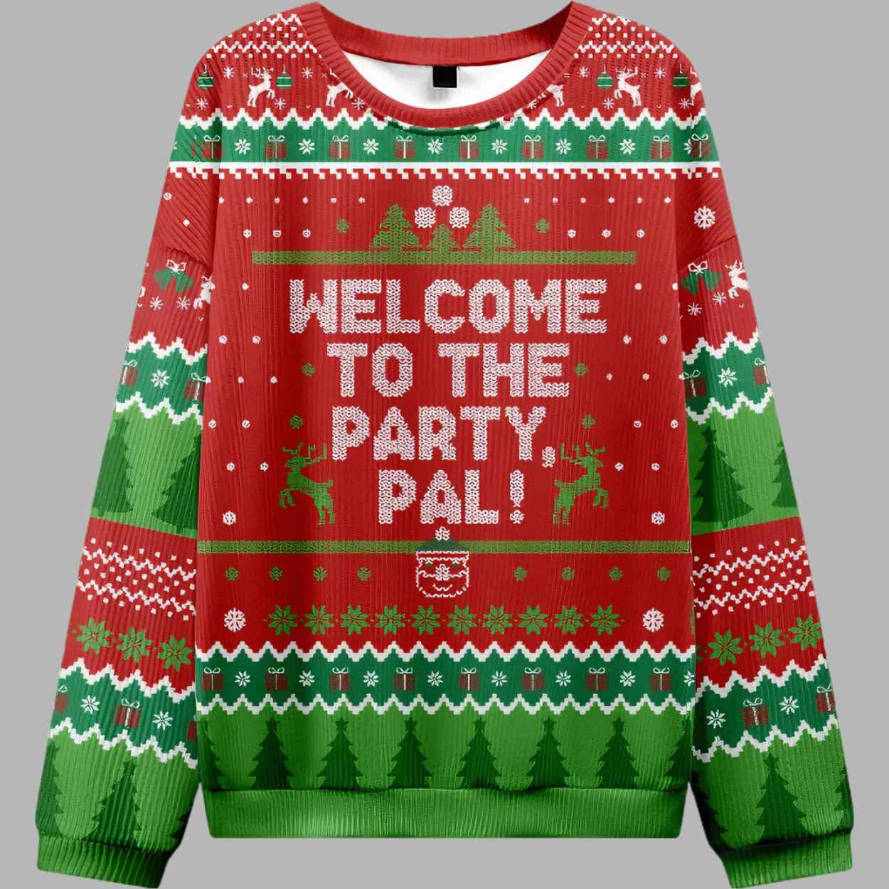 Welcome to the Party Pal Ugly Christmas Sweater - gullprint.com
