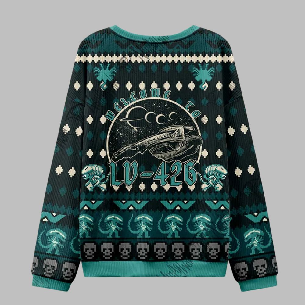 Welecome to LV-426 Ugly Sweater 2025 Christmas - Image 3