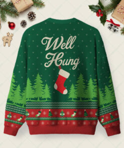 Alternative view of Well Hung Ugly Christmas Fuzzy Fleece Sweatshirt
