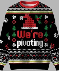 Alternative view of Weâ€™re Pivoting Ugly Christmas Sweater