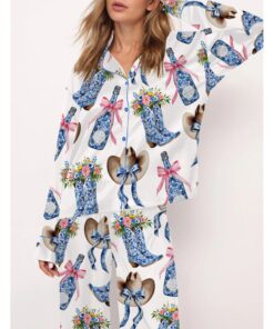 Alternative view of Western Coastal Cowgirl Pajama Set For Women