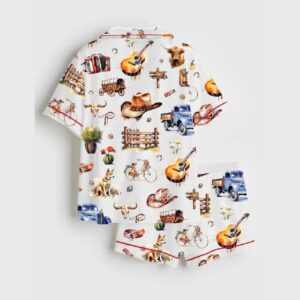 Alternative view of Western Collection Satin Pajama Set