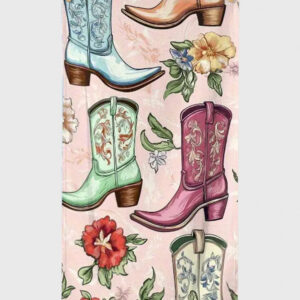 Western Cowgirl Boot Beach Towel
