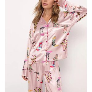 Alternative view of Western Cowgirl Style Pajama Set