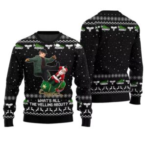 Alternative view of What All The Yelling About Christmas Vacation Ugly Sweater - Grishko.com