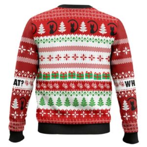Alternative view of What Black Cat Ugly Christmas Sweater