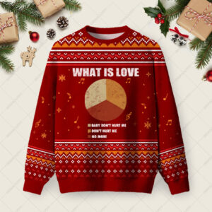 What is Love Ugly Christmas Fuzzy Fleece Sweatshirt