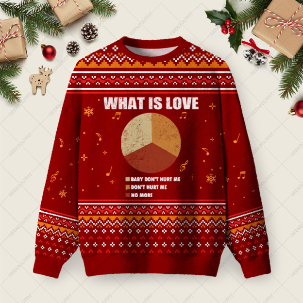 What is Love Ugly Christmas Fuzzy Fleece Sweatshirt