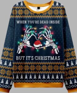 When You're Dead Inside But It's Christmas Ugly Sweater