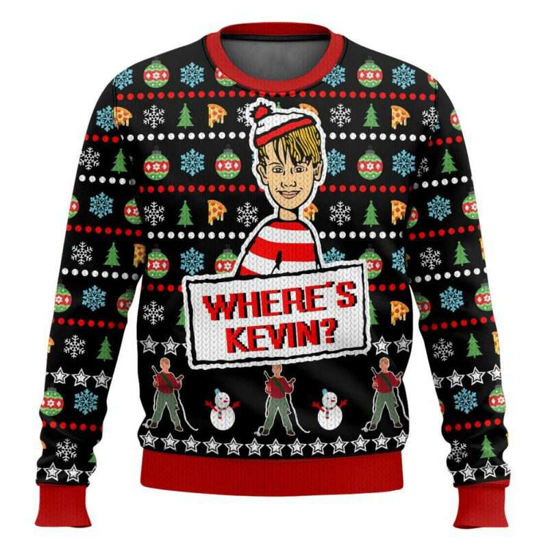 Where Is Kevin Home Alone Ugly Christmas Sweater