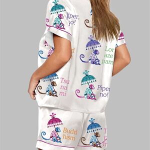 Alternative view of White Lotus Pajama Set