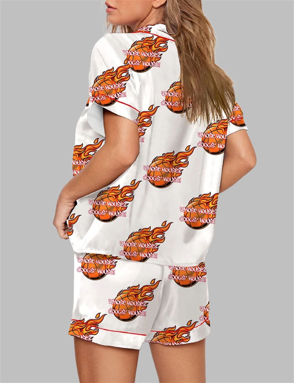 Whose House Coogs House Basketball Pajama Set - Image 2