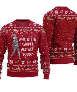 Alternative view of Why Is This Carpet All Wet Todd Ugly Christmas Sweater