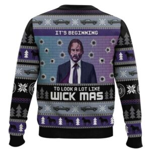 Alternative view of Wick-Mas John Wick Christmas Sweater