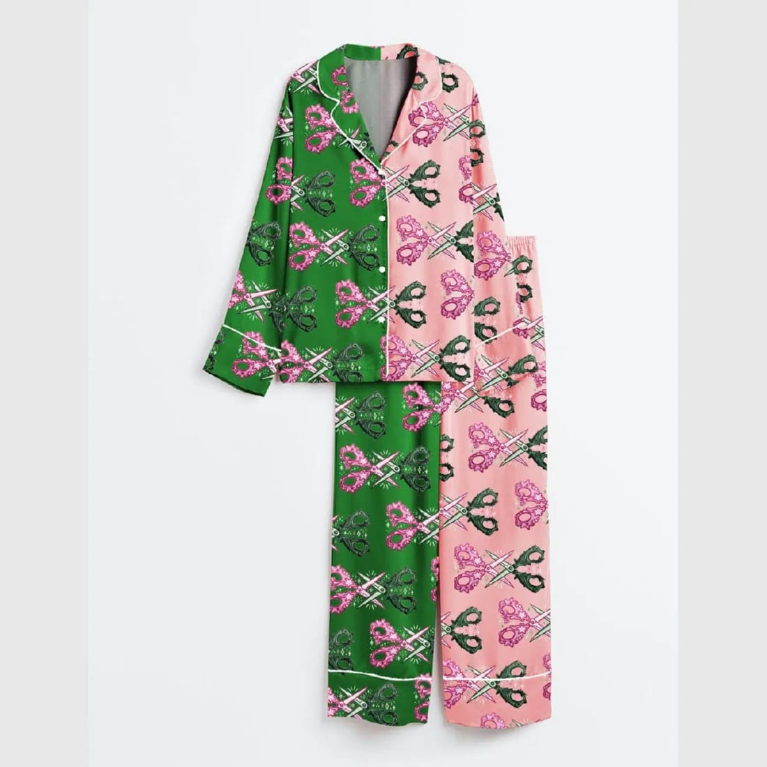 Wicked Scissors Satin Pajama Set - Image 2