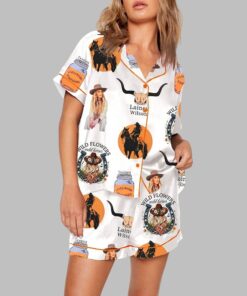 Wild Flowers Wild Horses Lainey Wilson Print Pajama Set