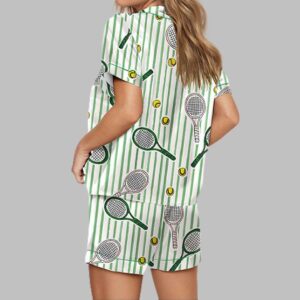 Alternative view of Wimbledon Tennis Satin Pajama Set