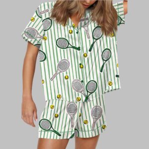 Wimbledon Tennis Satin Pajama Set