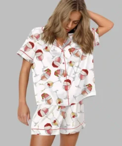 Wine Holiday Pajama Set