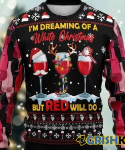 Wine Red Christmas Ugly Christmas Sweater