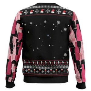 Alternative view of Wine Red Christmas Ugly Christmas Sweater