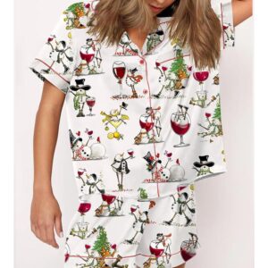 Alternative view of Winey Snowman Pajama Set