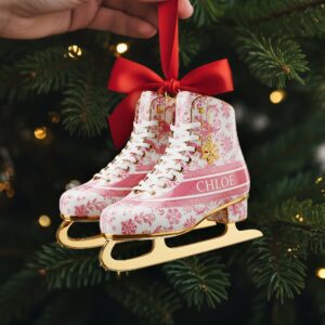 Winter Skating Ornament - Personalized Gifts For Ice Skating Lovers 05PGLU241025