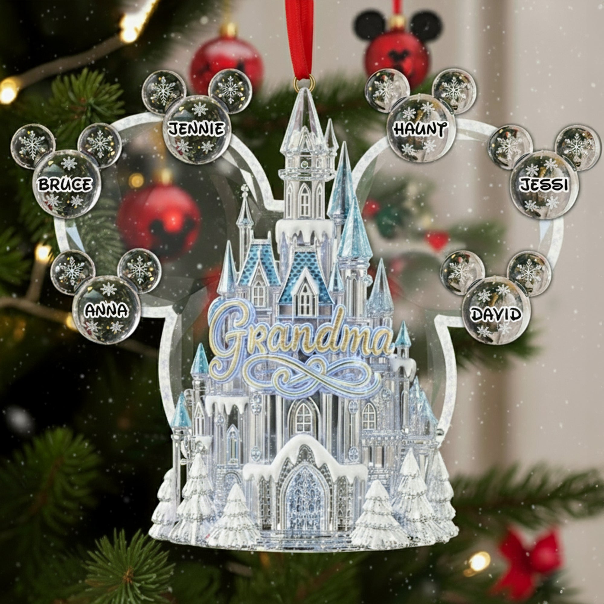 Winter Wonderland Grandma Ornament - Personalized Christmas Gifts For Grandma 05TGLU290825 - Image 3