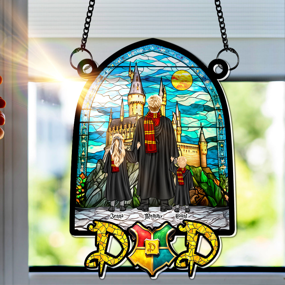 Wizard Dad Suncatcher Ornament - Personalized Gifts For Dad 02HULU270325TM - Image 3