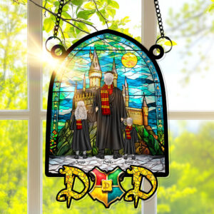 Alternative view of Wizard Dad Suncatcher Ornament - Personalized Gifts For Dad 02HULU270325TM
