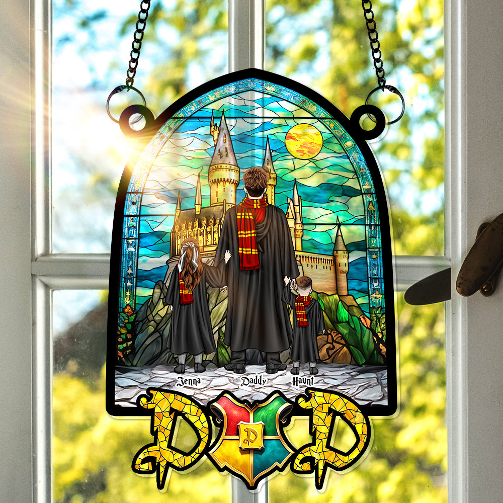 Wizard Dad Suncatcher Ornament - Personalized Gifts For Dad 02HULU270325TM