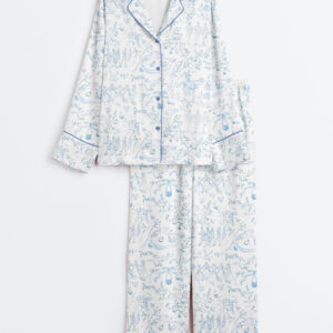 Womenâ€™s 12 Days Of Christmas Long Sleeve Satin Pajama Set