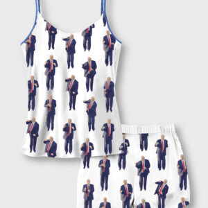 Women's America DJ Camisole Satin Pajama Set