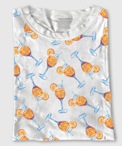 Women's Aperol Spritz Trio Watercolor Short Sleeve T-Shirt