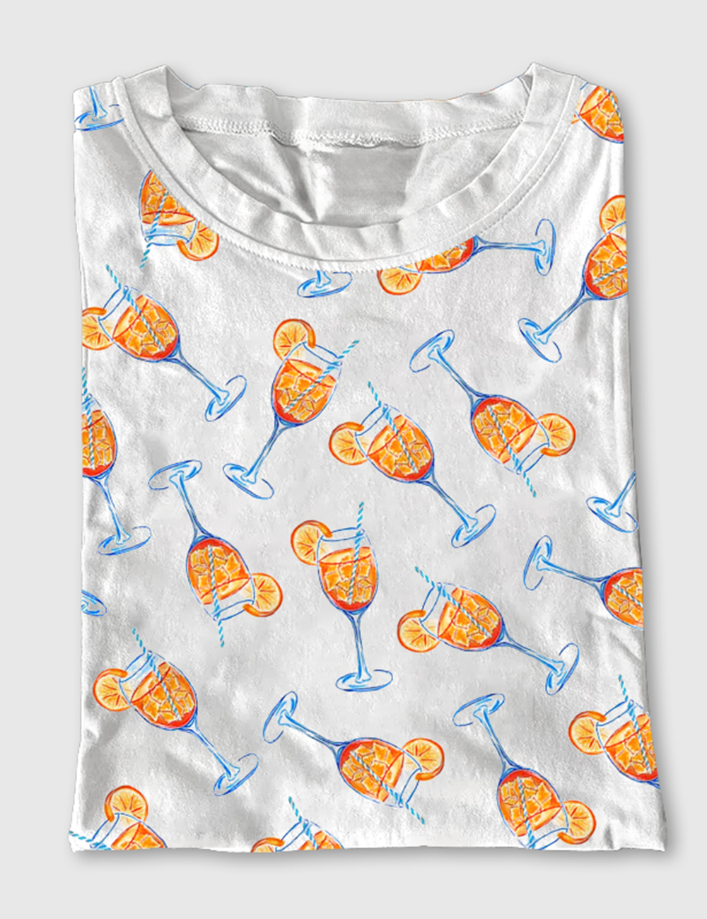 Women's Aperol Spritz Trio Watercolor Short Sleeve T-Shirt