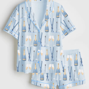 Alternative view of Women's AprÃƒÂ¨s Ski Champagne Satin Pajamas Set