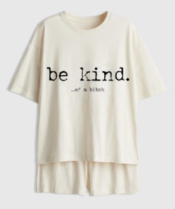 Women's Be Kind Of A Bitch Short Sleeve Pajama Set