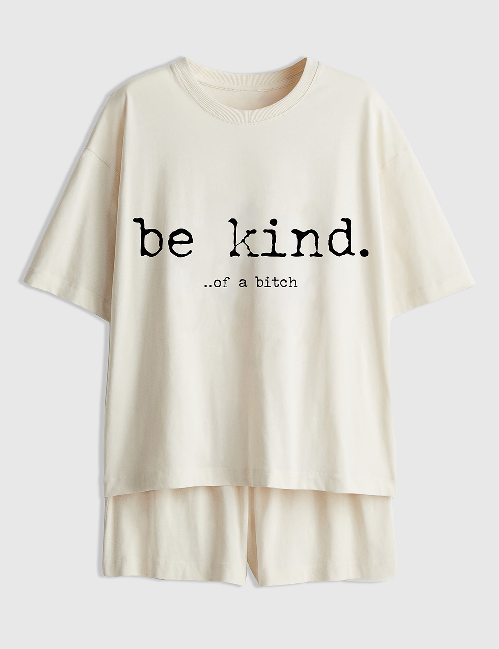 Womenâ€™s Be Kind Of A Bitch Short Sleeve Pajama Set