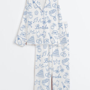 Women's Bride Bridesmaid Bridal Party Wedding Day Long Sleeve Satin Pajama Set