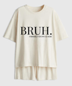 Women's Bruh Formerly Known As Mom Short Sleeve Pajama Set
