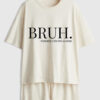 Women's Bruh Formerly Known As Mom Short Sleeve Pajama Set