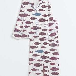 Women's Christian Vintage Love Like Jesus Long Sleeve Satin Pajama Set